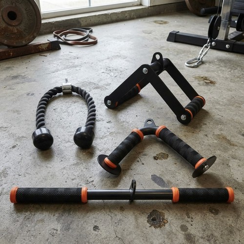 Cable machine attachment set - machine,