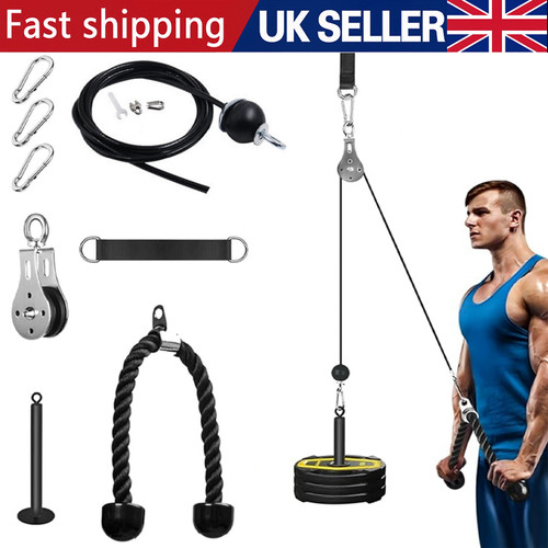 Home gym workout - gym, pulley