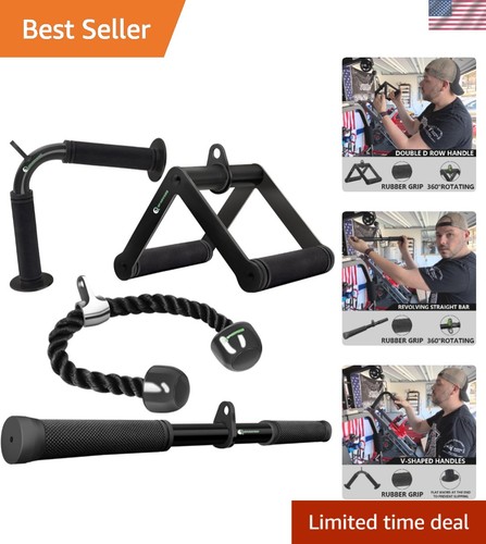 Cable machine attachment set - cable,