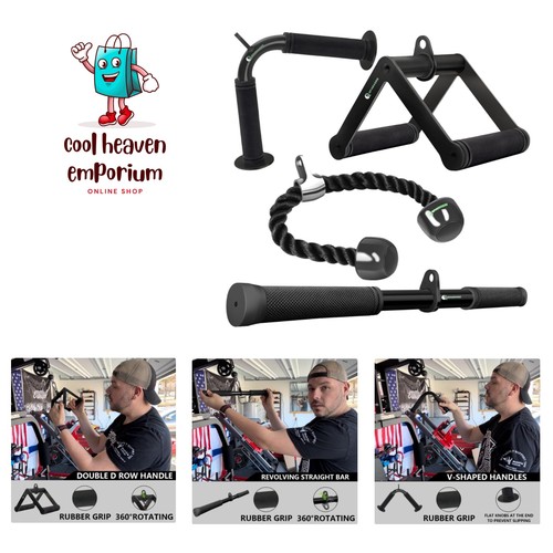 Cable machine attachment set - machine,