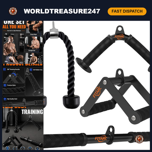 Cable machine attachment set - cable,